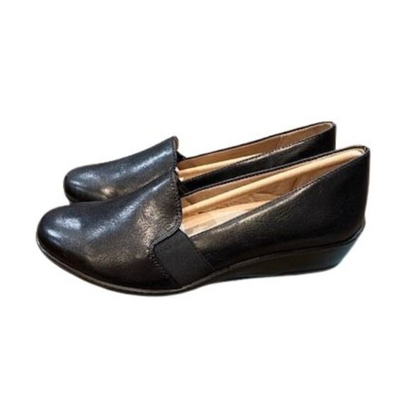 LifeStride “Isabelle” Wedge Faux Leather Slip-Ons in Black – Size 6.5 M - Picture 2 of 7